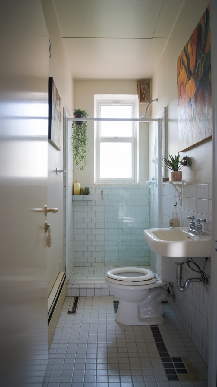 Bright and Practical Three-Piece Bathroom Design