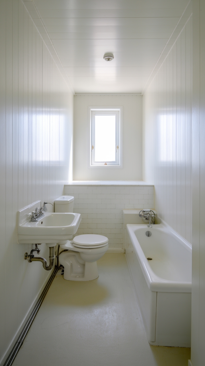 Efficient Elegance: A Compact Bathroom with Clever Layout
