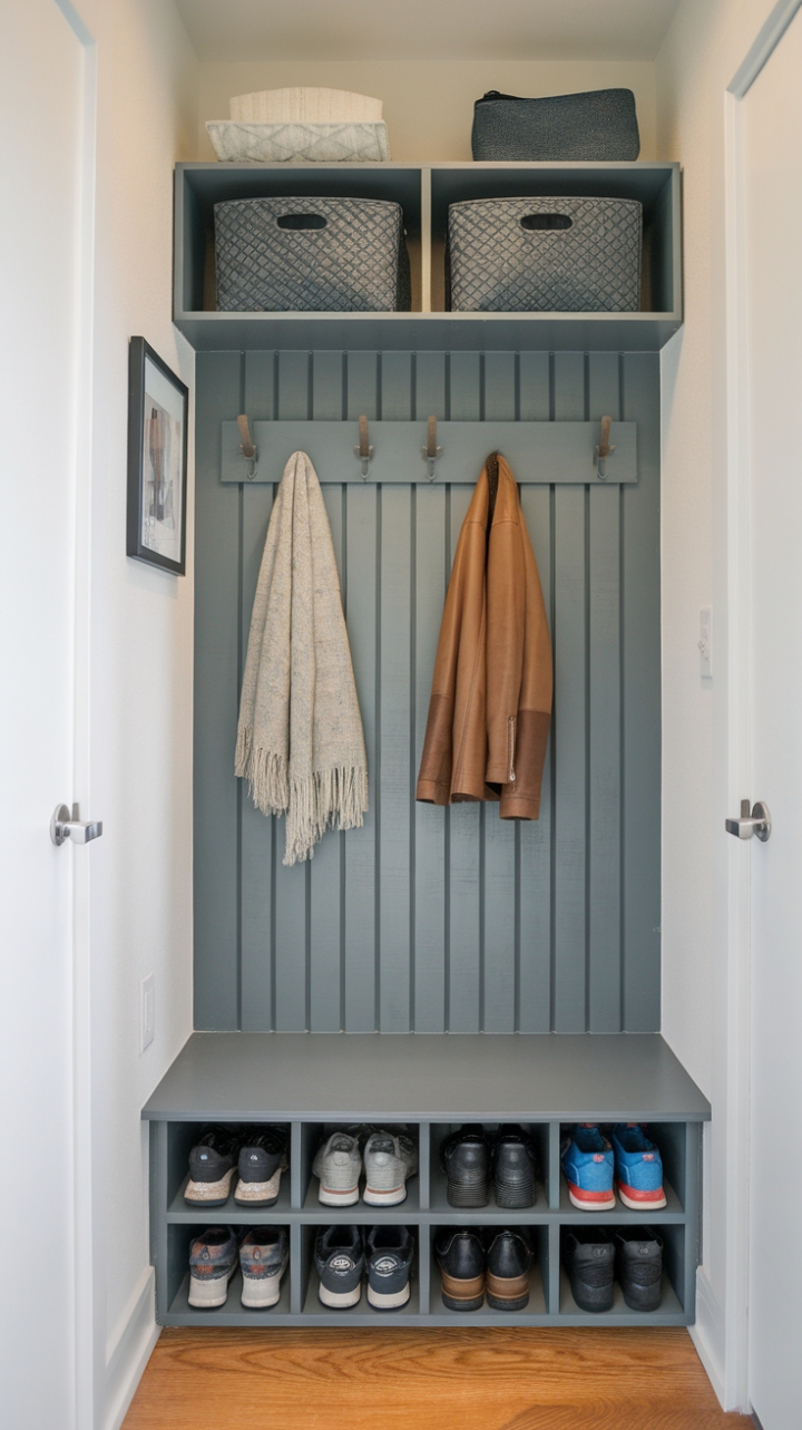 Compact Foyer Organizer Turns Tiny Space into a Tidy Drop Zone