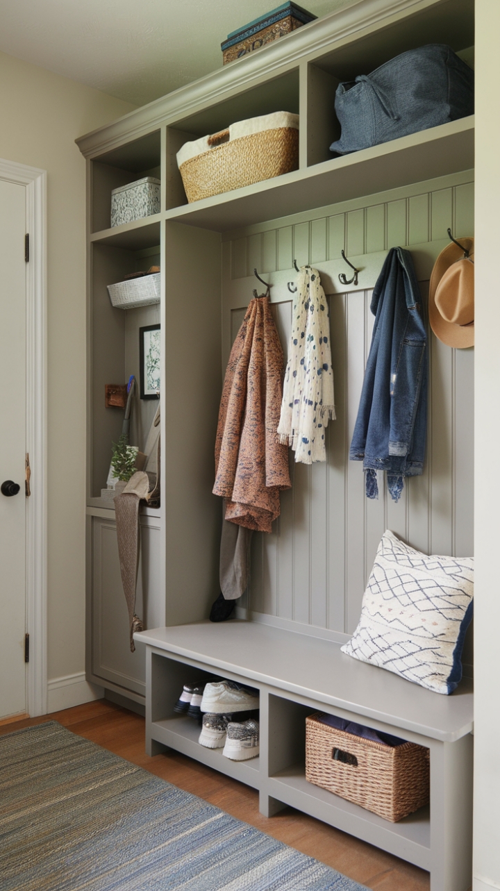 Smart Small Entryway Makeover with Narrow Organizer and Cozy Bench