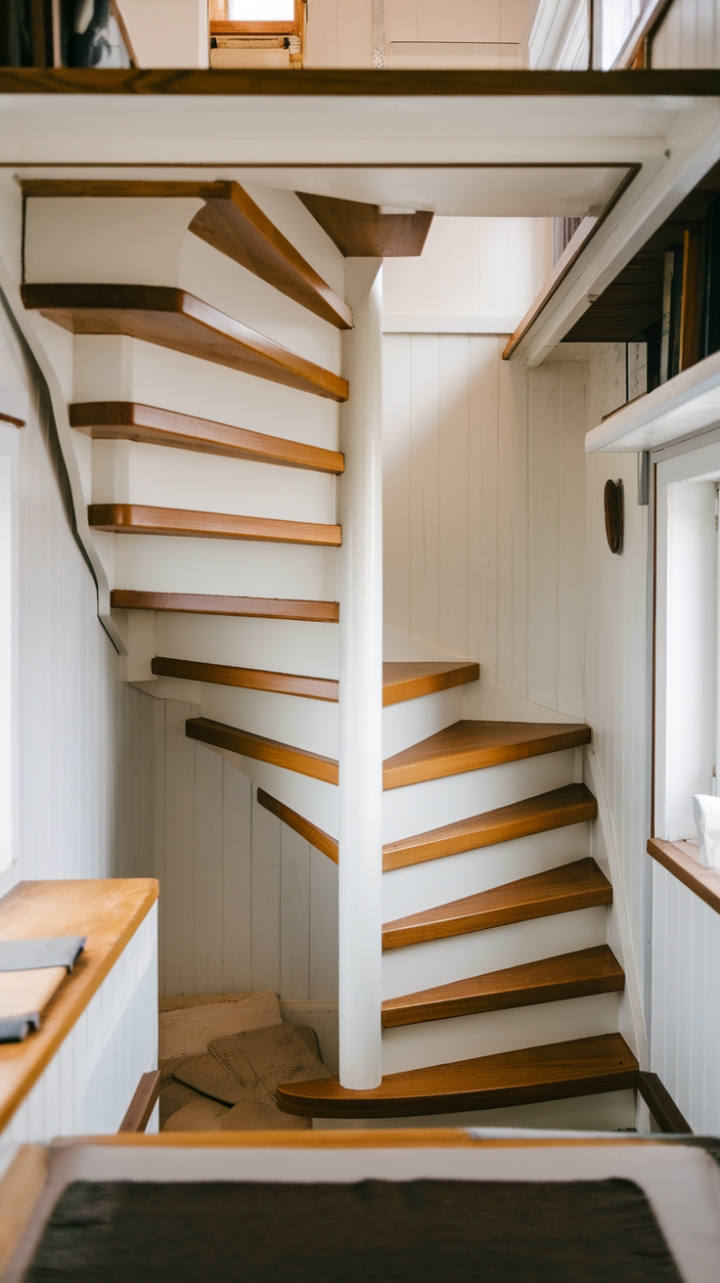 Elegant Efficiency: Alternating Tread Design for Compact Living