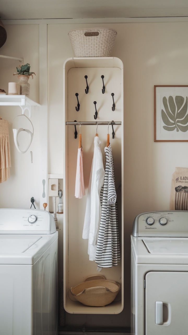 Compact Wall Shelf for a Sleek Laundry Area
