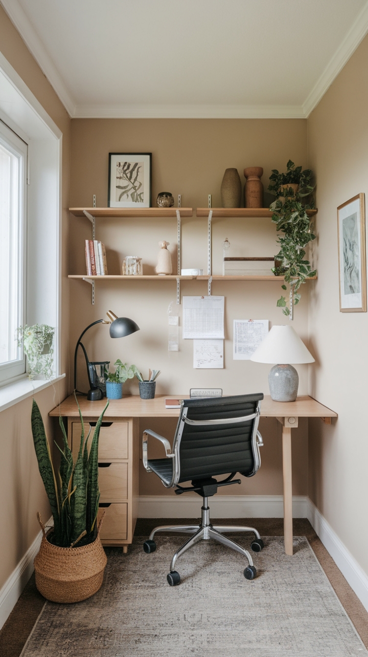 Stylish and Functional Small Workspace