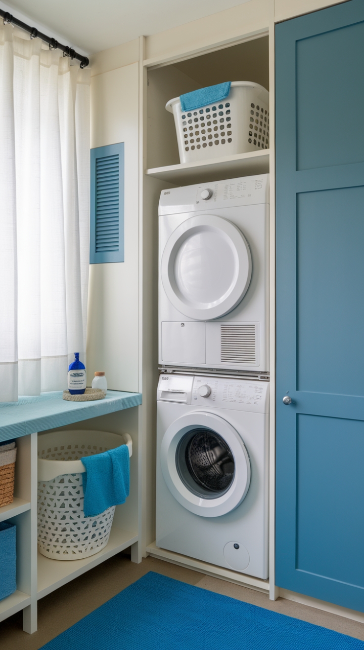 Charming Small Laundry Room with Style and Functionality