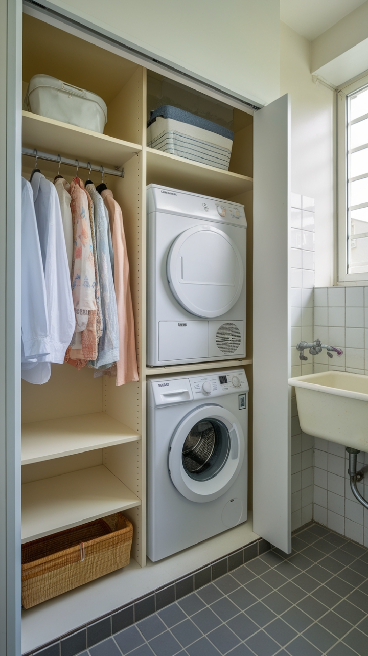Chic and Functional Laundry Nook Design