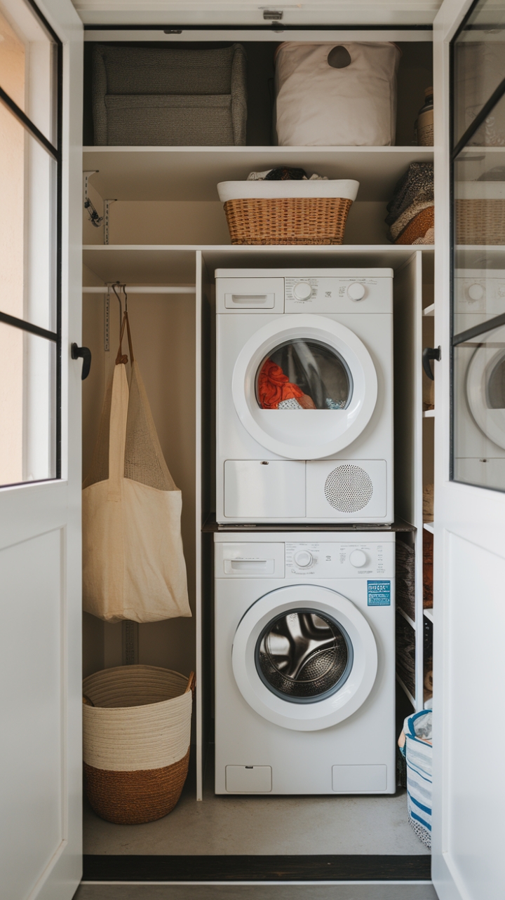 Clever Storage Solutions for a Practical Yet Beautiful Laundry Room
