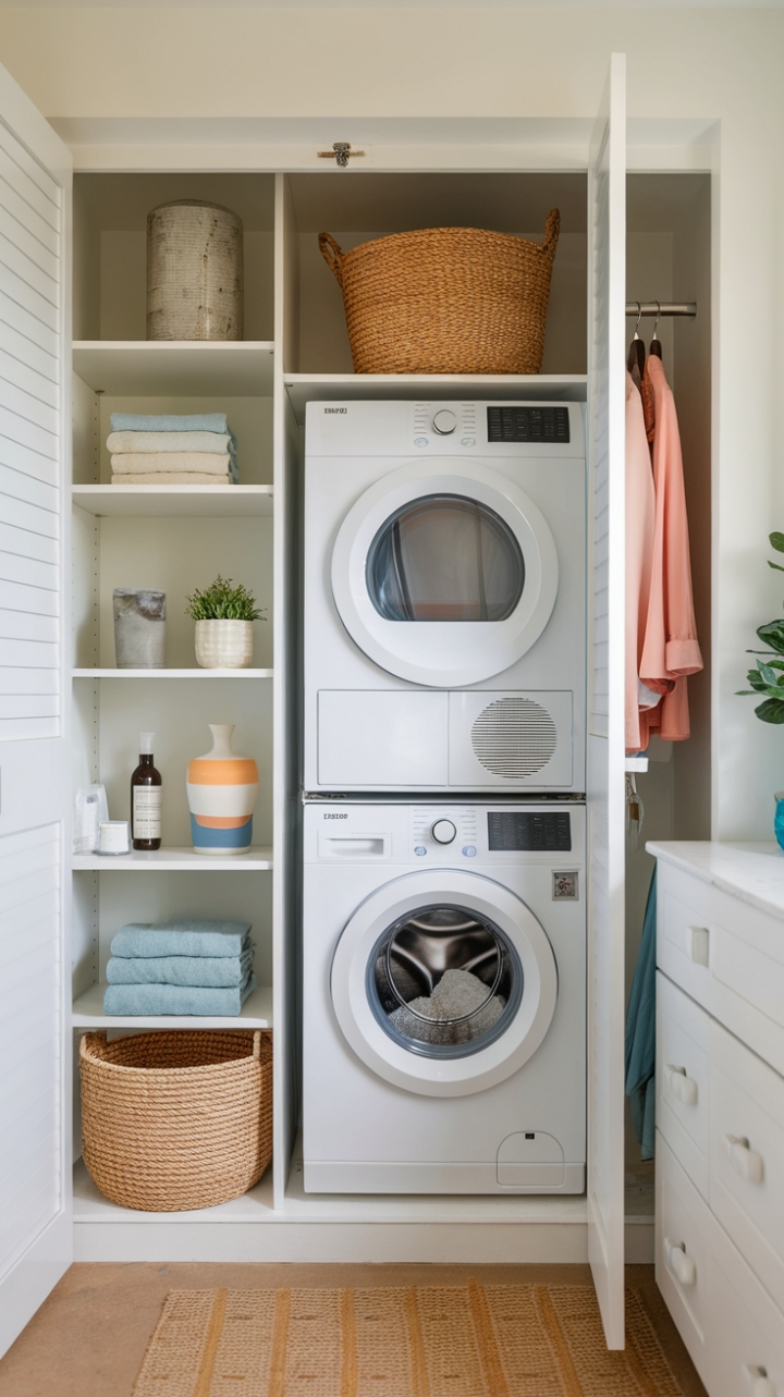 Efficient Vertical Laundry Solution for Small Spaces
