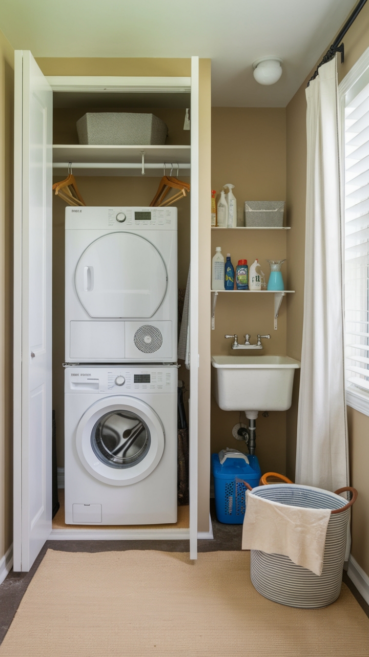 Smart Small Laundry: Maximizing Style and Storage