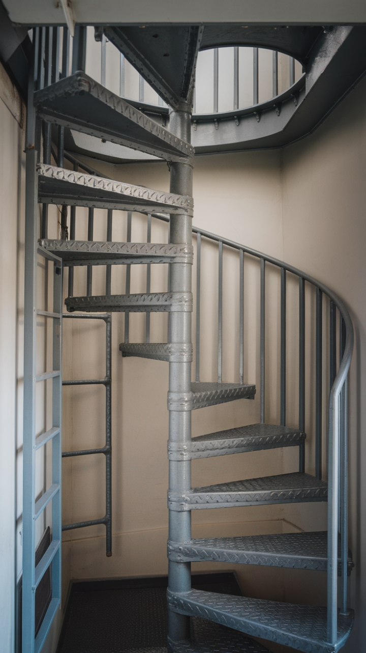 Space-Saving Spiral and Ladder Combo Maximizes Loft Functionality