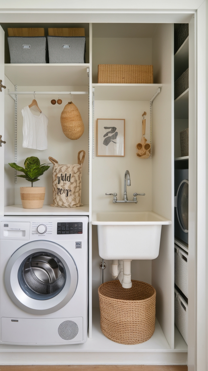 Efficient & Stylish Compact Utility Room