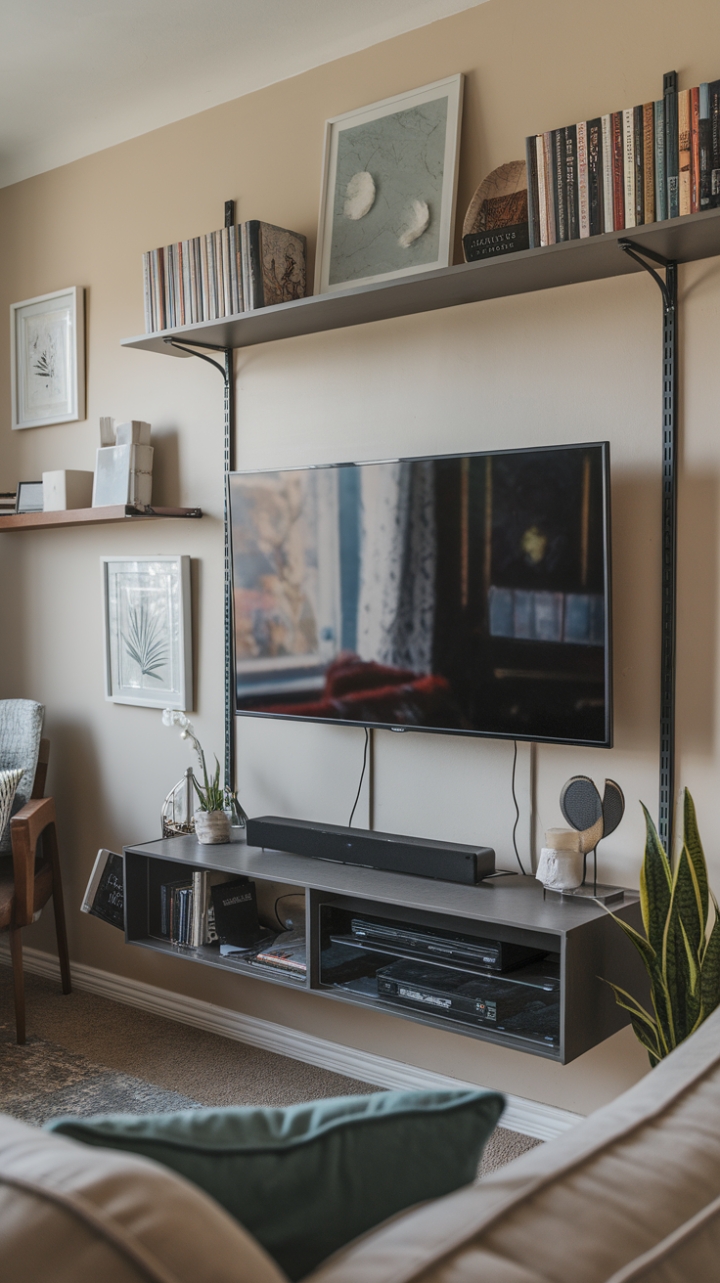 Modern Media Wall: Smart Design for Small Living Areas