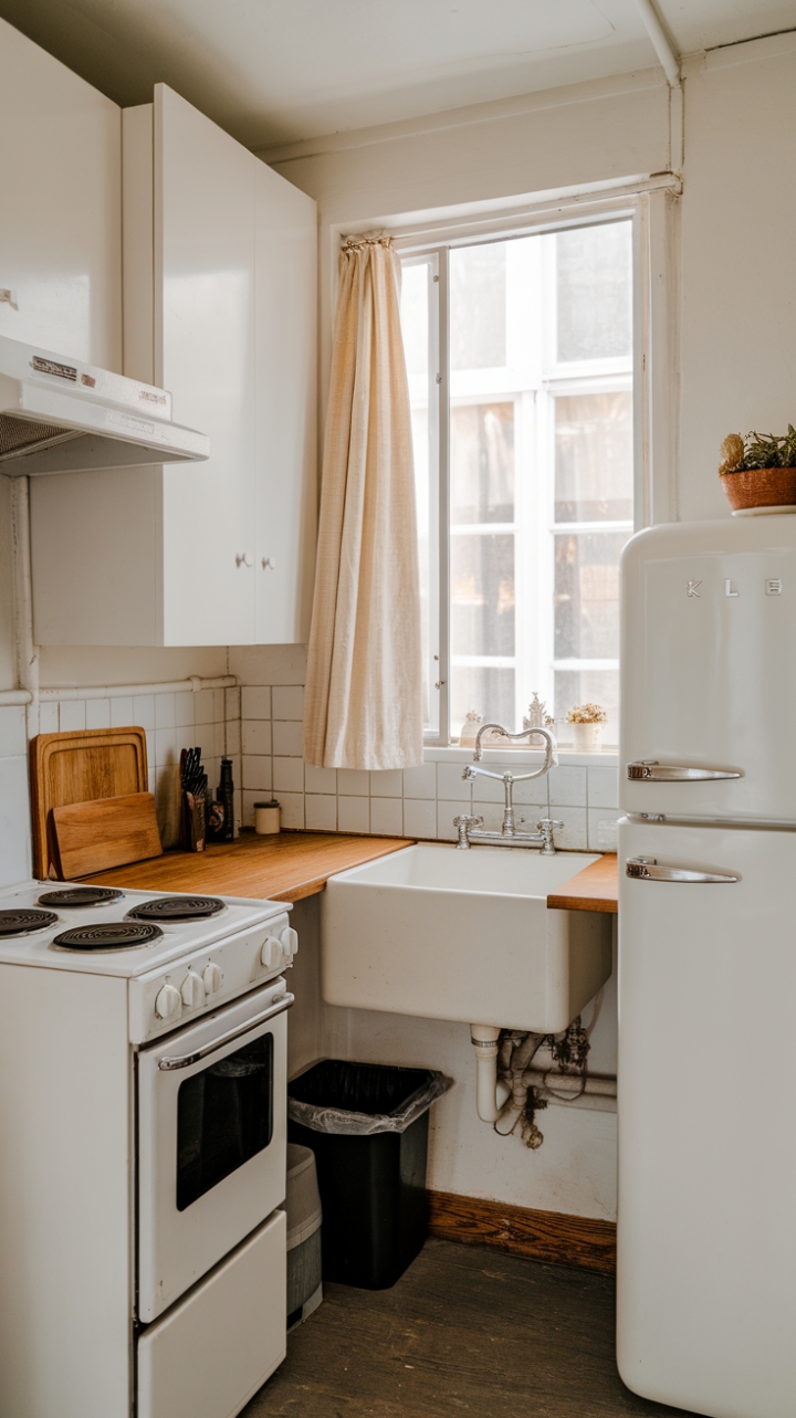 Cozy U-Shape Kitchen with Bright Natural Light