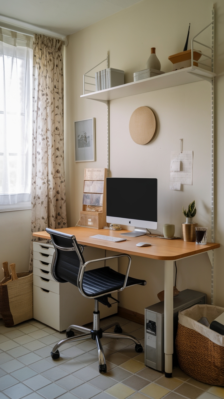 Cozy & Efficient Home Office Setup
