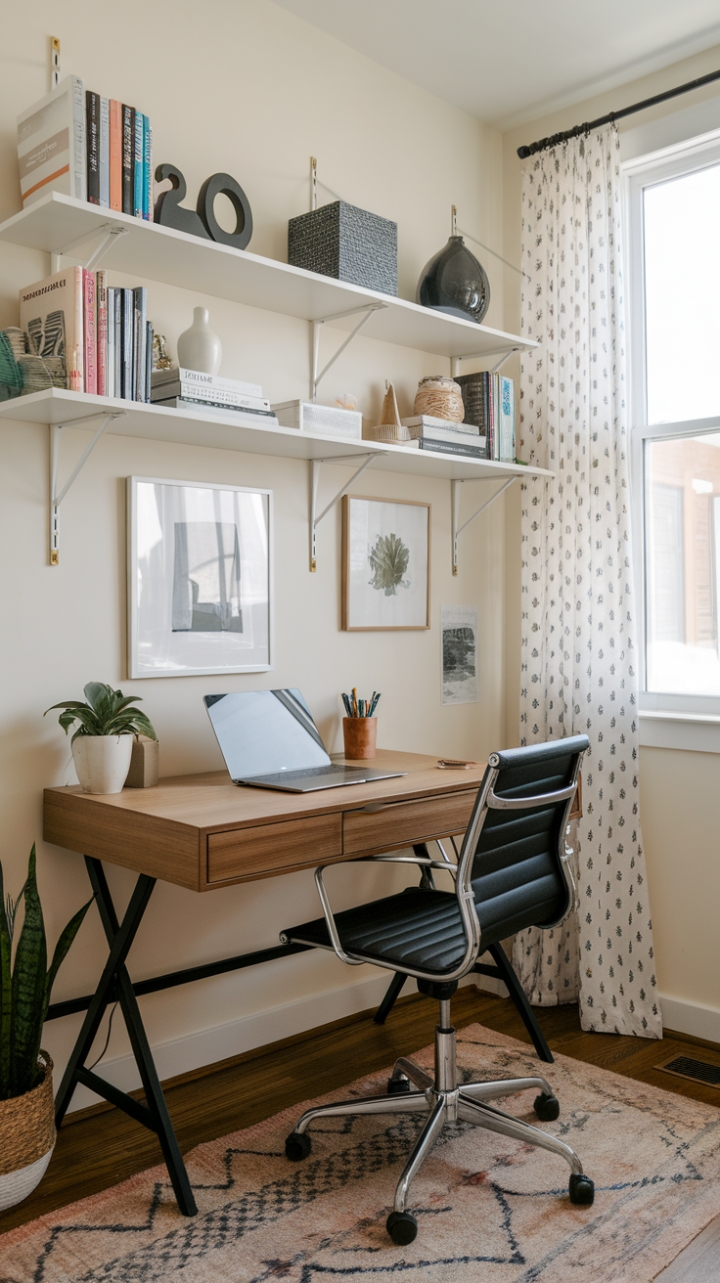 Chic Compact Home Office Design