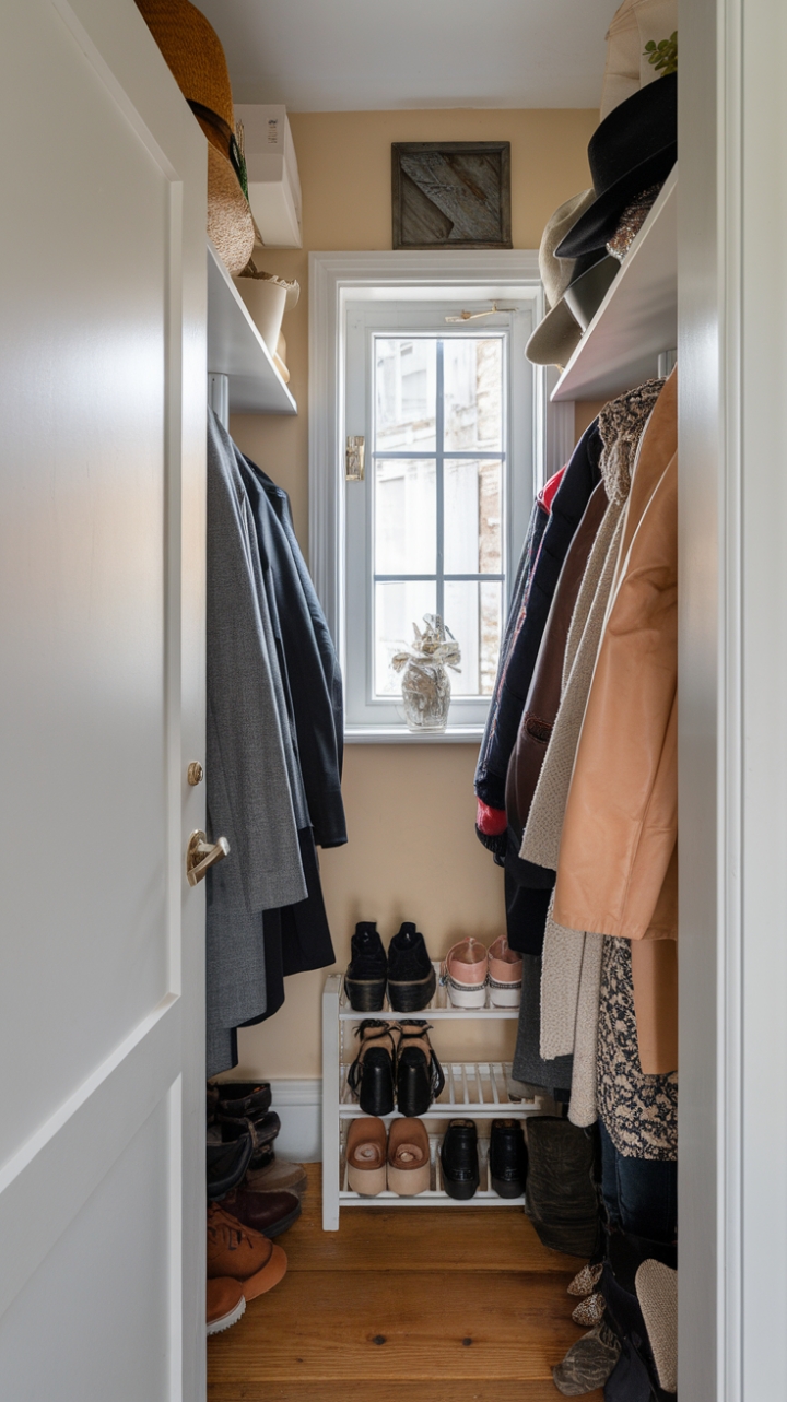 Clever Use of Space in a Compact Entryway