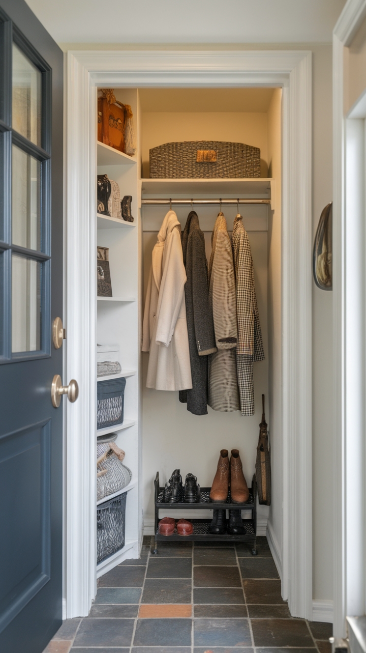 Smart Small Space Entry Closet