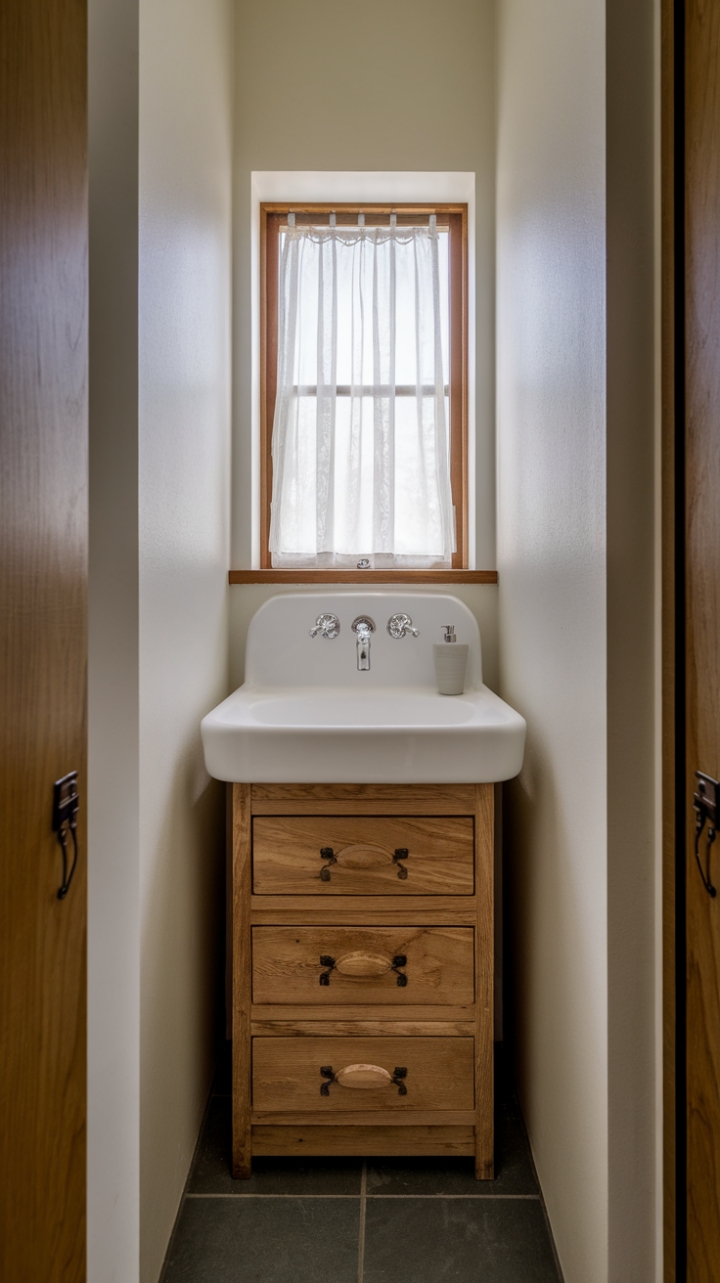 Chic Narrow Vanity for Small Spaces