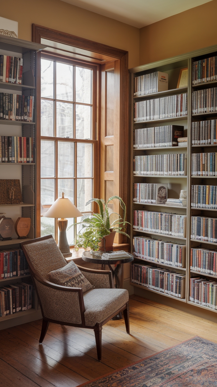 Cozy Reading Retreat with Sunlit Nook