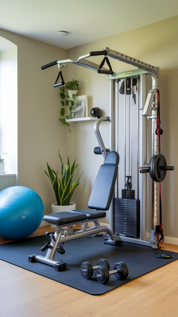 Compact Home Gym: Multi-Functional Equipment and Smart Storage