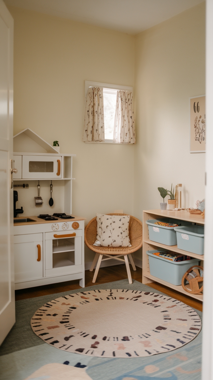 Playful Retreat with Cozy Nook and Bright Light