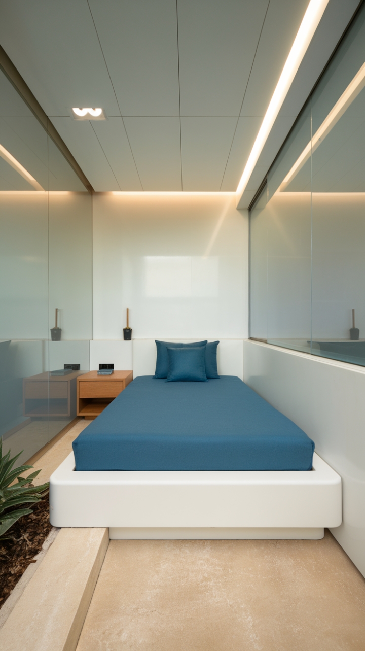Serene Modern Bedroom with Natural Touches