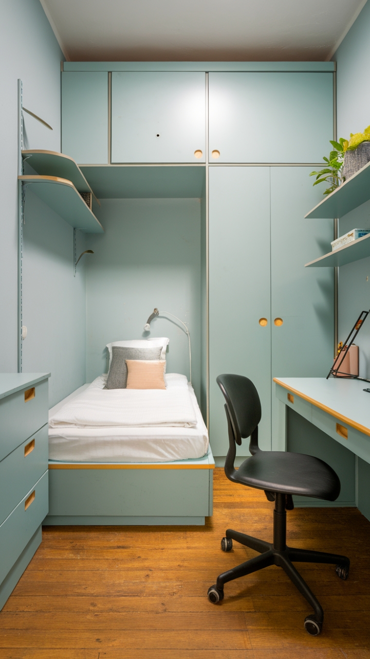 Smart Space-Saving Bedroom Design