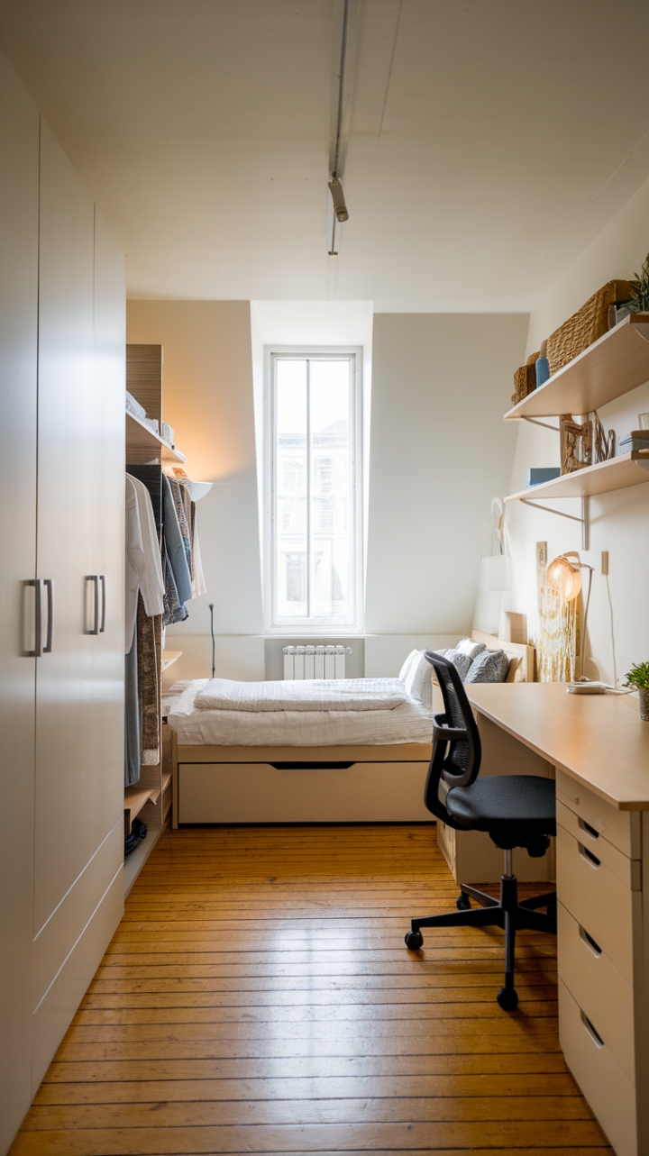 Small Space Serenity: Stylish Zones for Rest, Work, and Storage