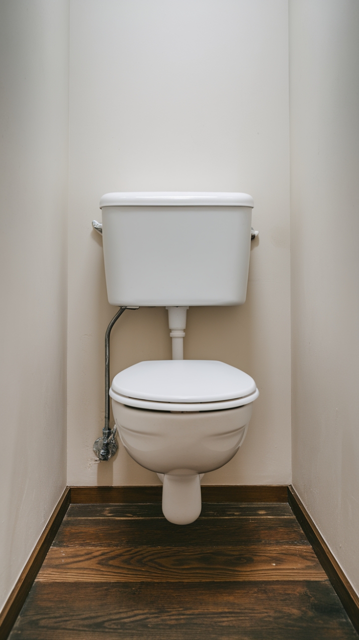 Minimalist Wall-Mounted Toilet Enhances Cloakroom Style