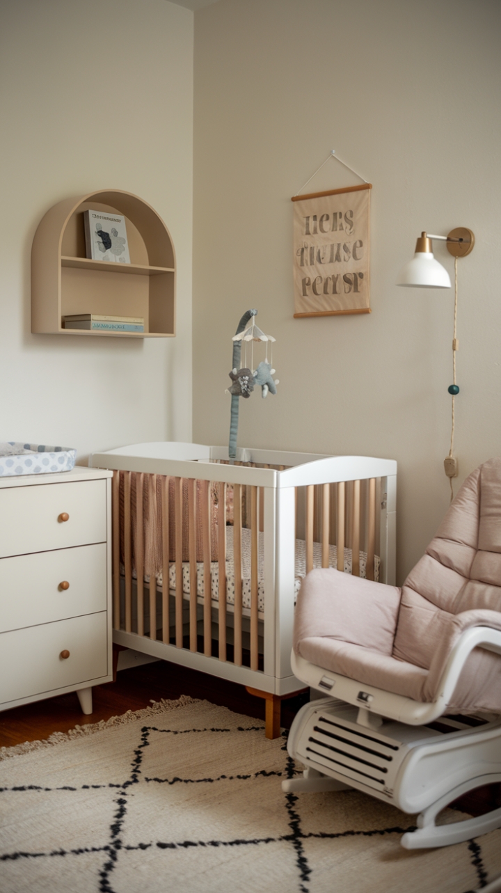 Compact Charm: A Thoughtfully Designed Nursery for Your Little One