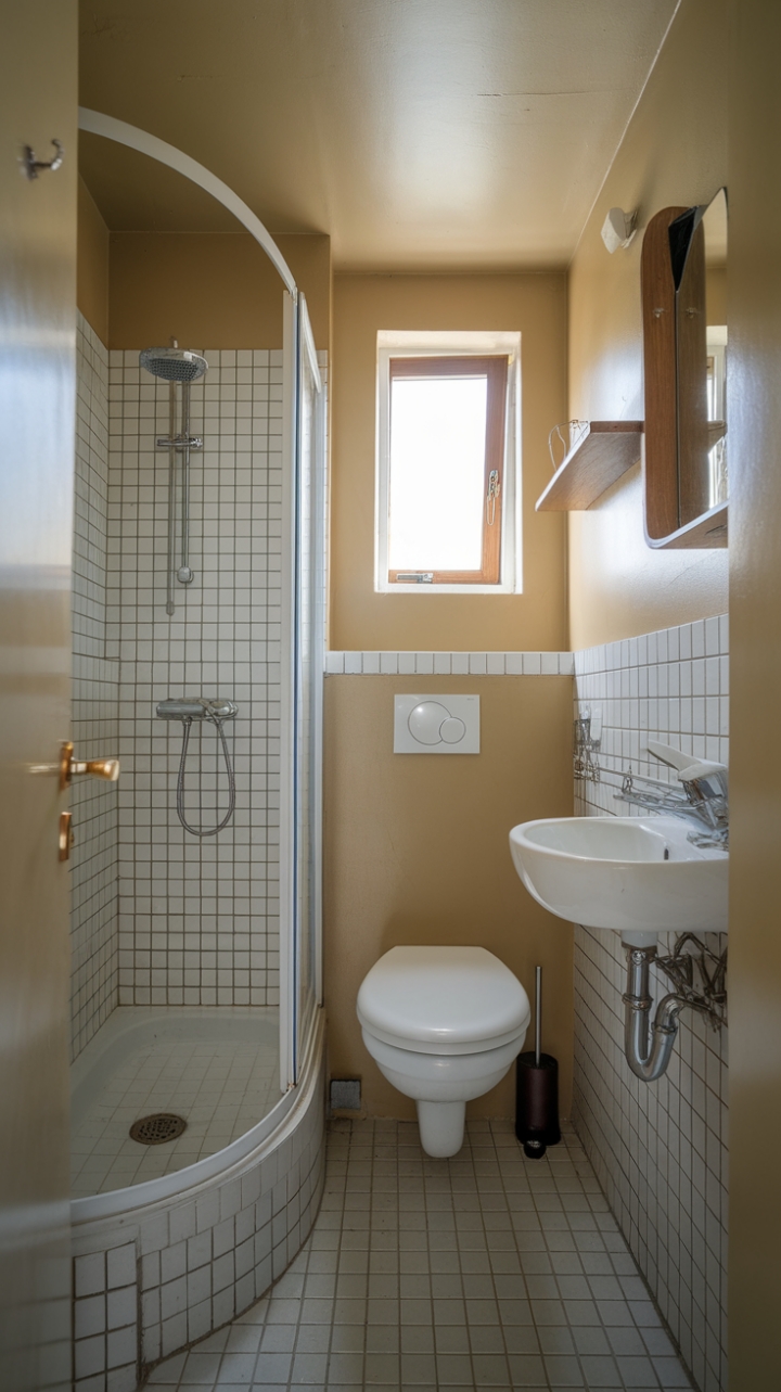 Smart Small Bathroom Design with Clever Storage