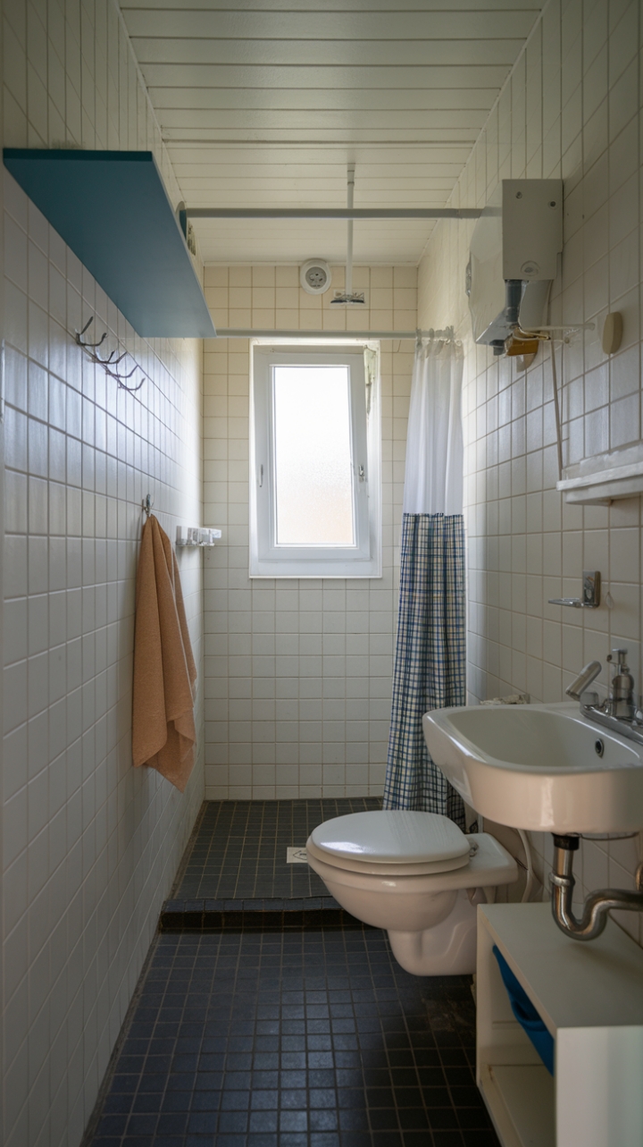 Smart Layout for a Stylish Compact Bathroom