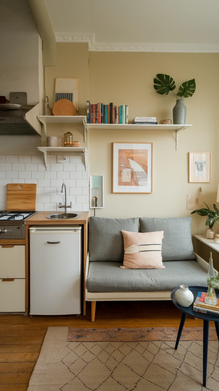 Cozy Urban Retreat Maximizes Small Space Elegance