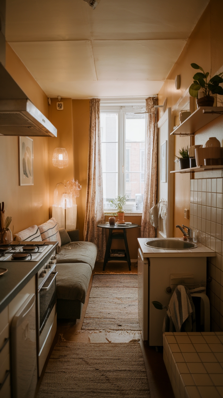Stylish Small Space: Maximizing Comfort in a Charming Tiny Apartment