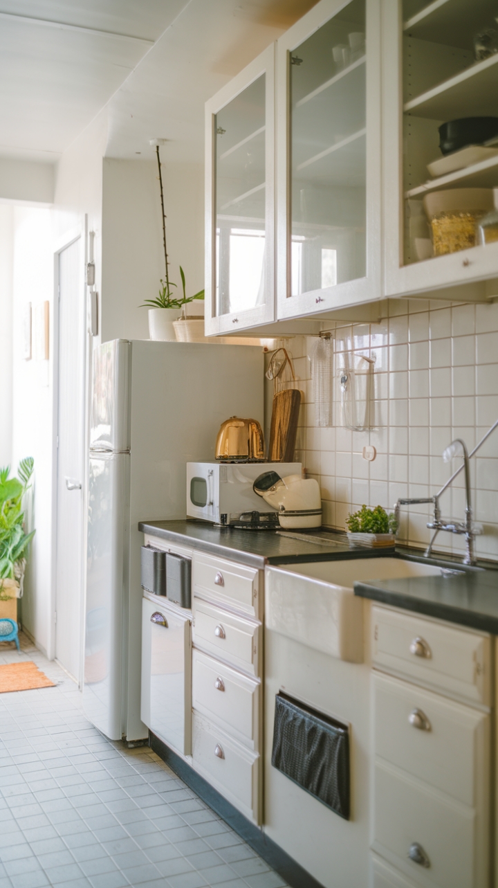 Stylish Compact Kitchen with Modern Contrast