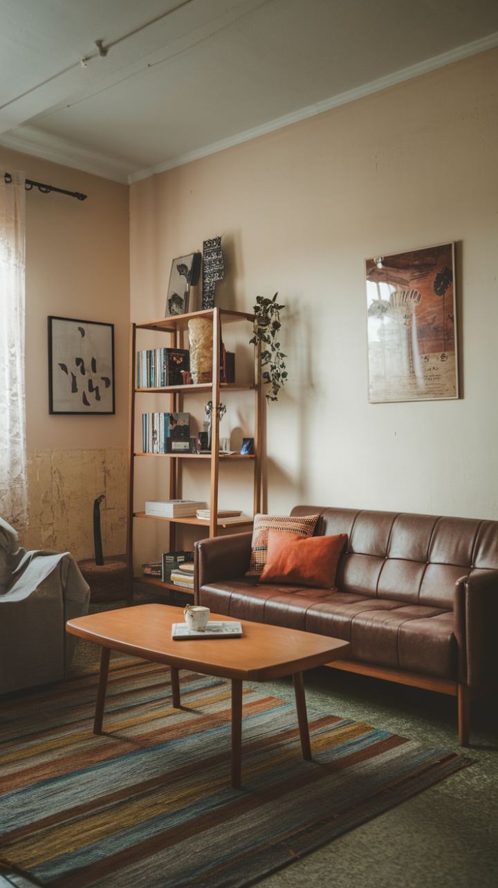 Cozy Compact Living Space with Warm Details