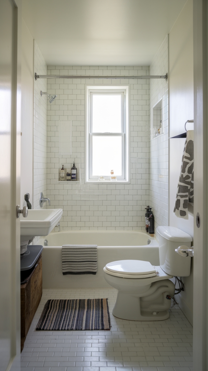 Bright & Inviting: Smart Design in a Compact Bathroom