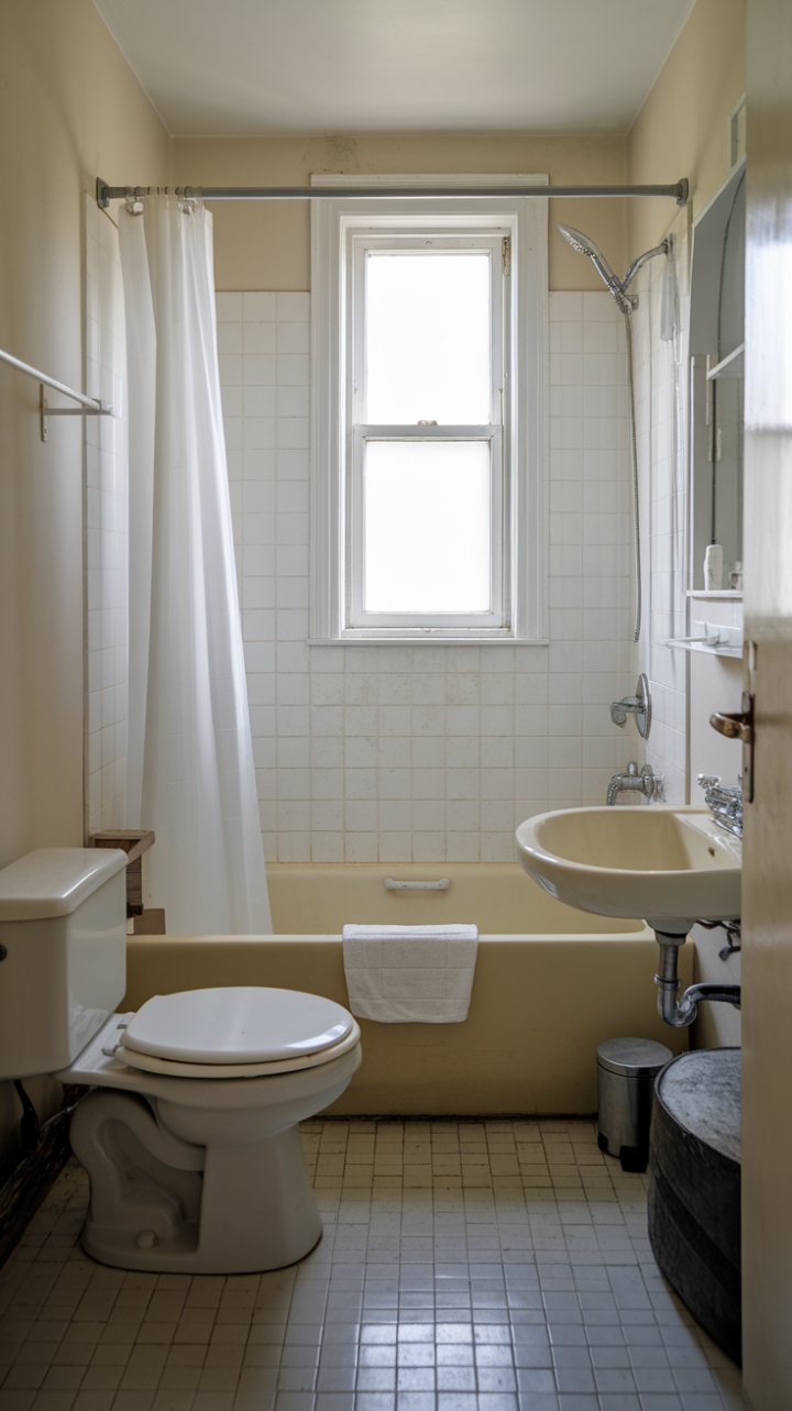 Effortless Elegance in a Compact Bathroom