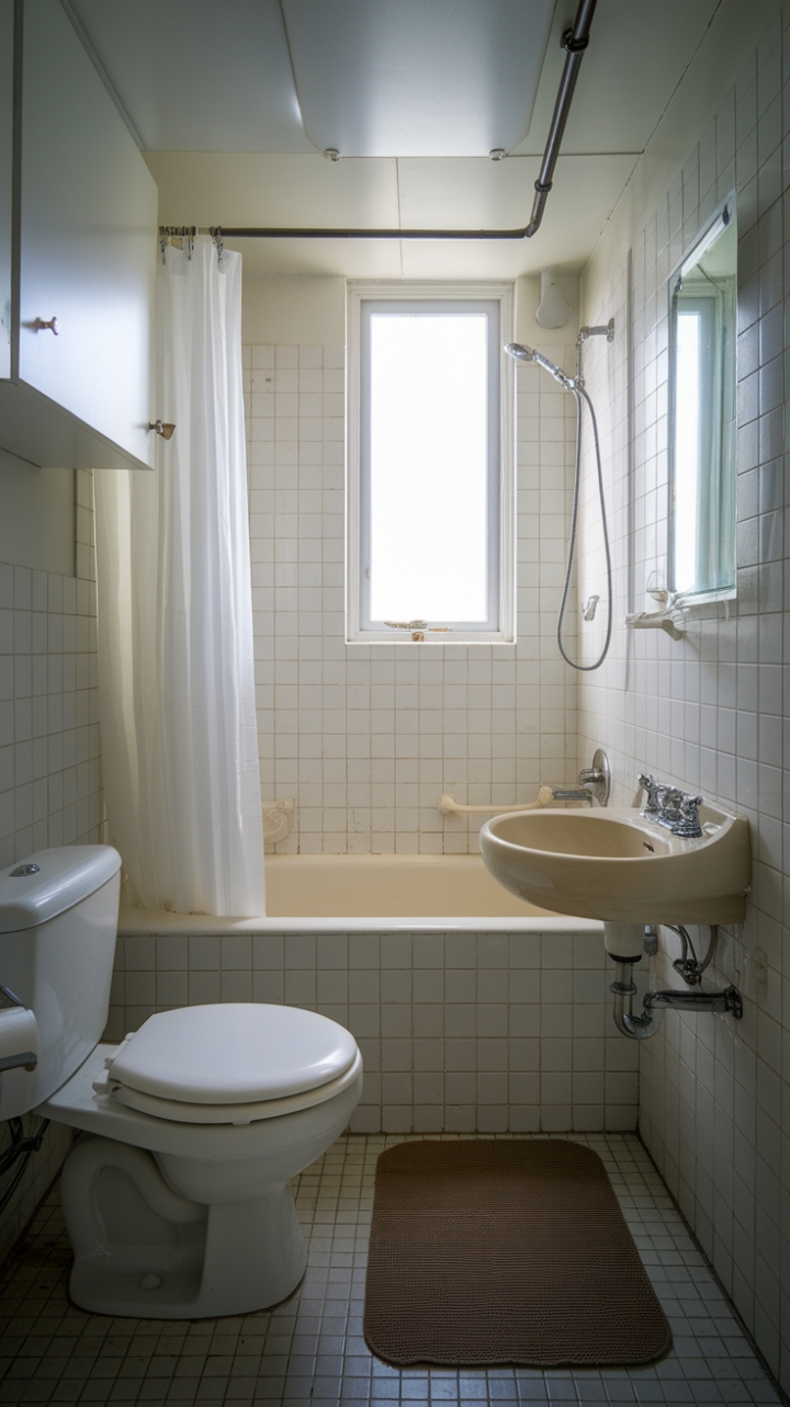 Cozy and Efficient Compact Bathroom Design