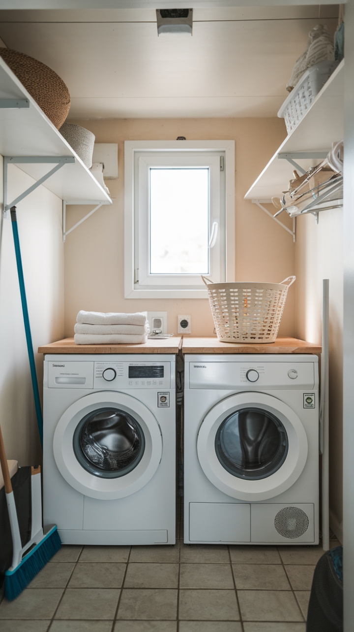 Bright and Organized: Compact Laundry Room Ideas