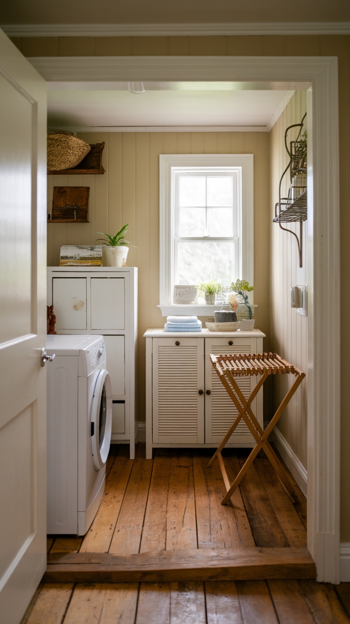 Rustic Charm: A Cozy Farmhouse Utility Room