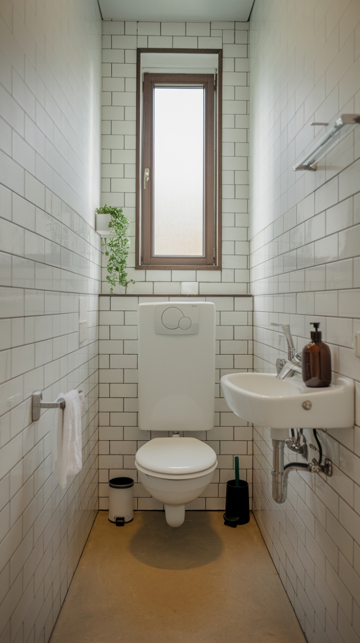Inviting White and Beige Bathroom with Natural Light