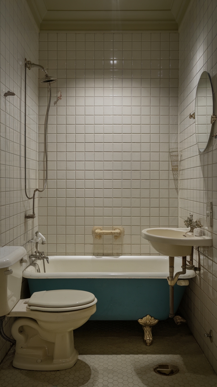 Nostalgic Heritage-Inspired Tiny Bathroom