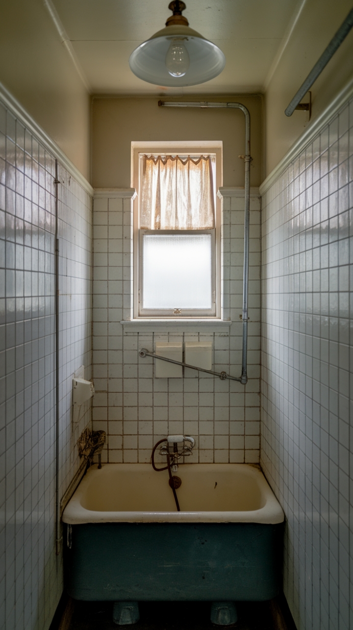 Cozy Nostalgic Bathroom with Antique Details