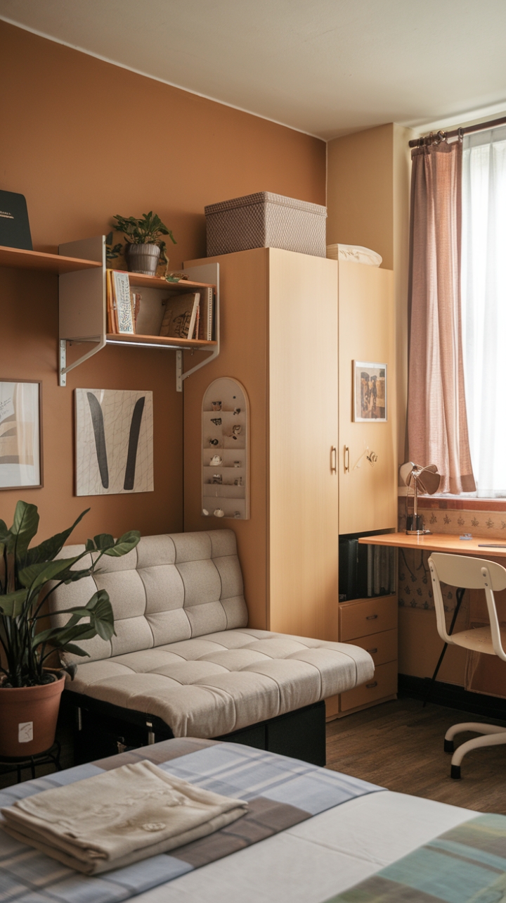 Inviting Living: Compact Apartment with Dual-Purpose Furniture and Natural Light