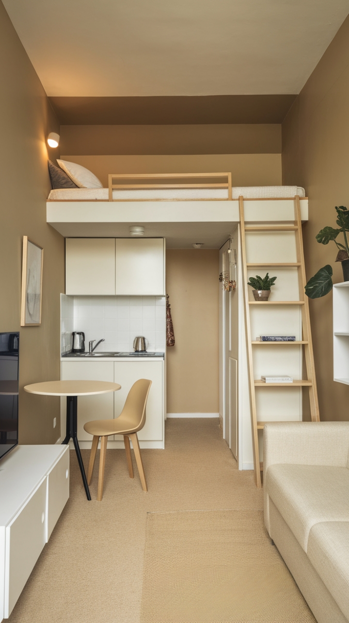 Efficient Urban Retreat with Warm Details and Smart Layout