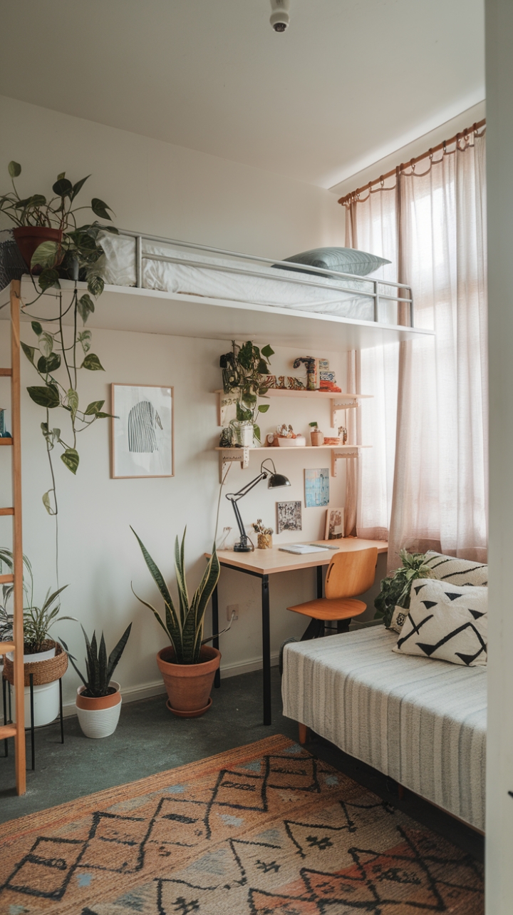 Smart Small Space: Cozy Loft and Bright Details