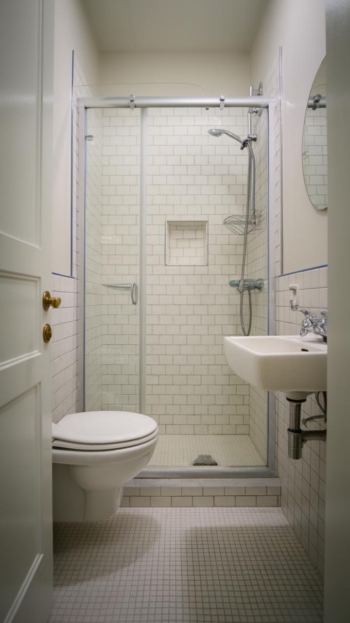 Minimalist Small Space Bathroom