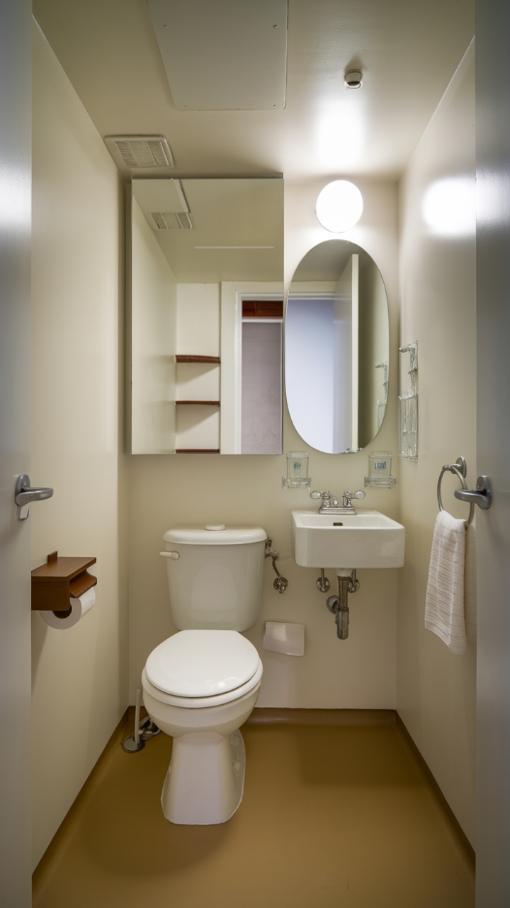 Efficient Elegance: A Compact Bathroom Retreat