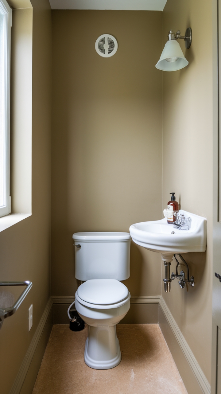 Bright and Airy: Maximizing Style in a Small Half Bath