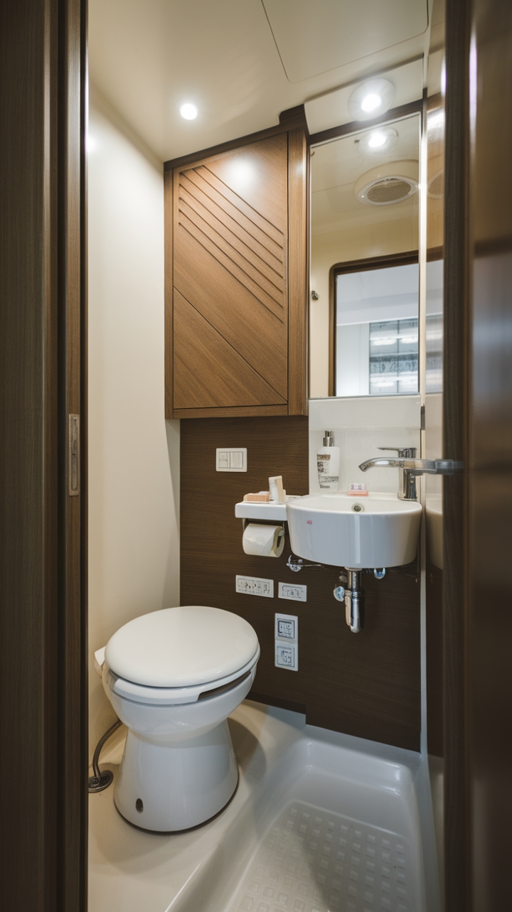 Smart Space-Saving Guest Bathroom Design